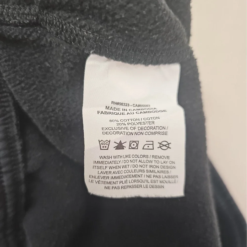 Nike Mens Large Sportswear Club Fleece Joggers Black Taper Sweatpants 826431-010